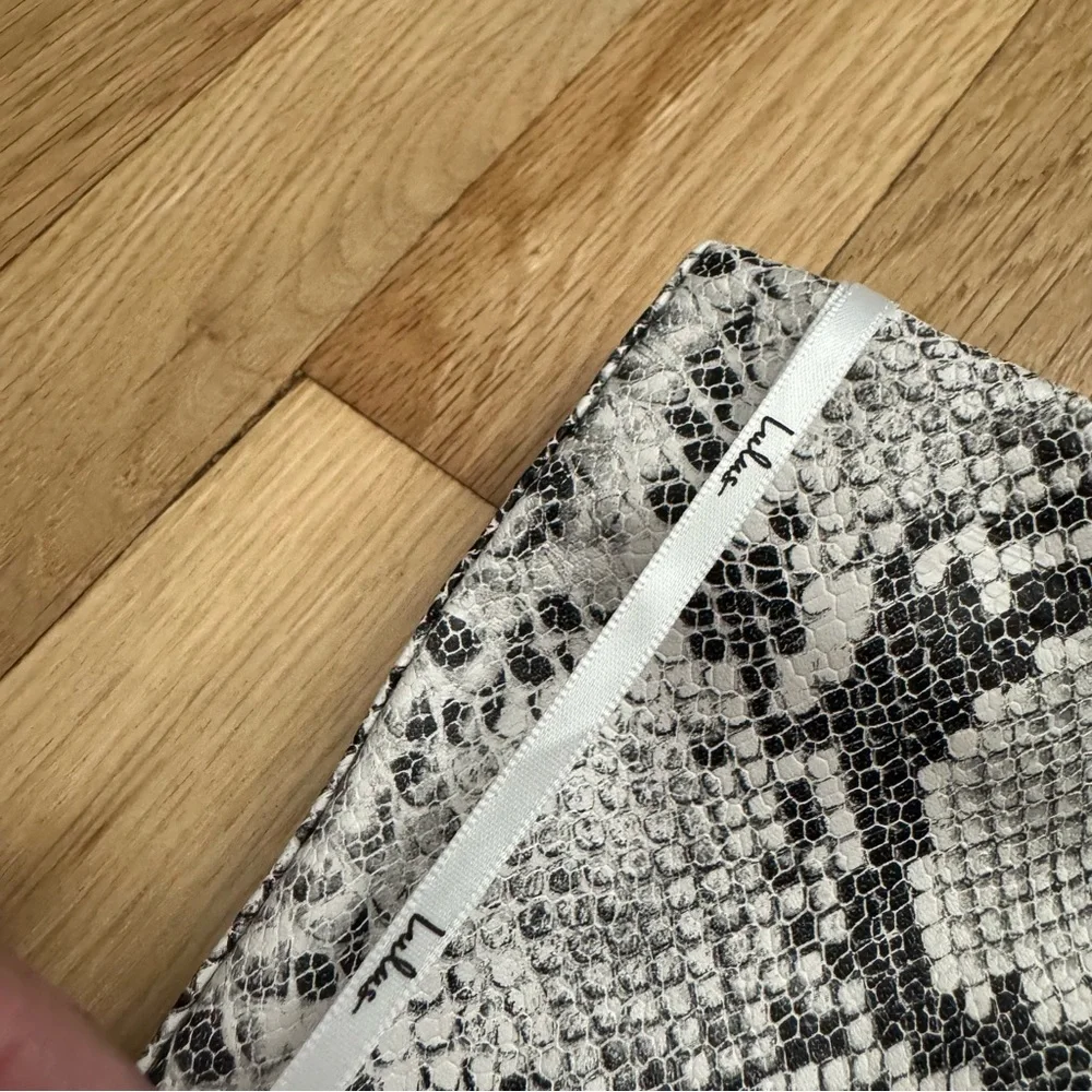 Lulus Venture Out Beige Snake Print Vegan Leather Mini Skirt - Picture 12 of 14